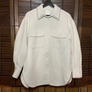 H&M Cream Tweed Shacket